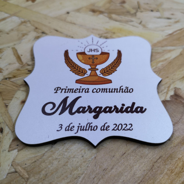 Lembrança em MDF - Cálice com espigas - Personalizada