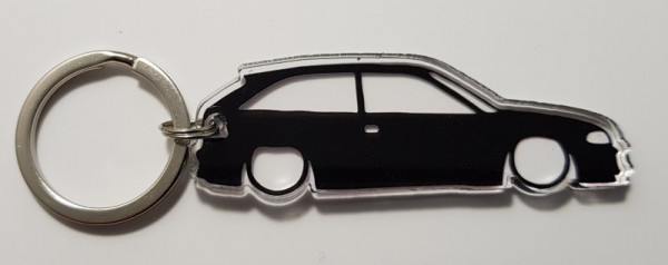 Porta Chaves de Acrílico com silhueta de Opel Astra F