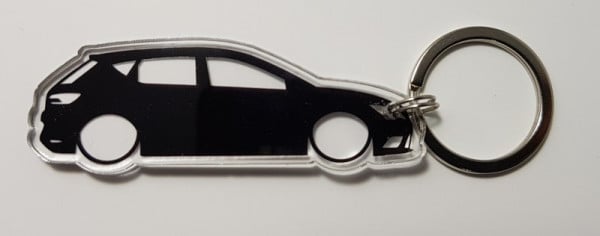 Porta Chaves de Acrílico com silhueta de Seat Ibiza ST