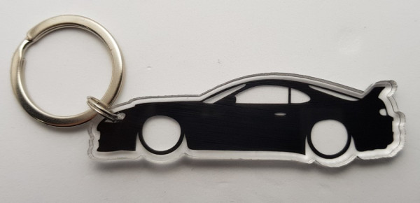 Porta Chaves de Acrílico com silhueta de Toyota Supra