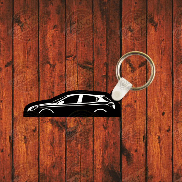 Porta chaves em acrílico preto - Alfa R. Giulietta
