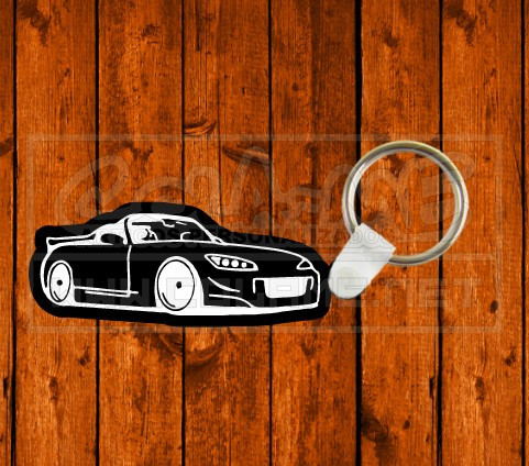 Porta chaves em acrílico preto - Honda S2000 Cabrio
