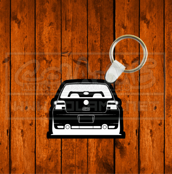 Porta chaves em acrílico preto - VW Golf Mk4 - Traseira