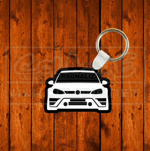 Porta chaves em acrílico preto - VW Golf Mk7