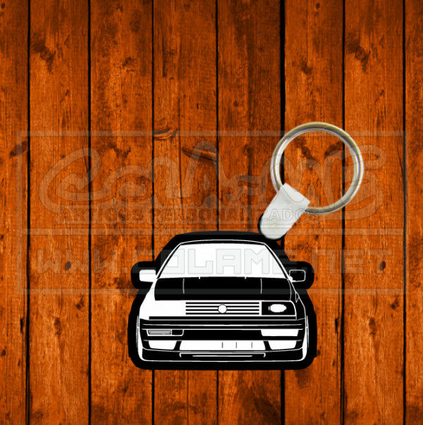 Porta chaves em acrílico preto - VW Vento
