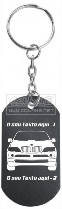 Porta Chaves em alumínio - BM X5 E53 (Frente)