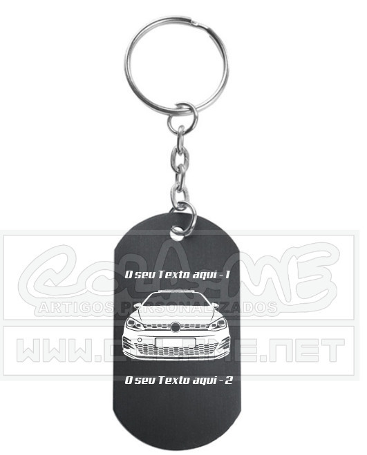 Porta Chaves em alumínio - VW Golf 7