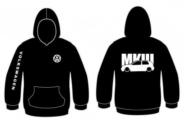 Sweatshirt com capuz oara VW Golf MK3