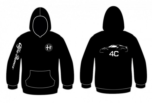 Sweatshirt com capuz para Alfa Romeo 4C
