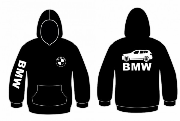 Sweatshirt com capuz para BMW X5 Lateral