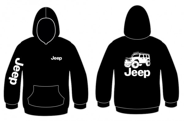 Sweatshirt com capuz para Jeep Wrangler