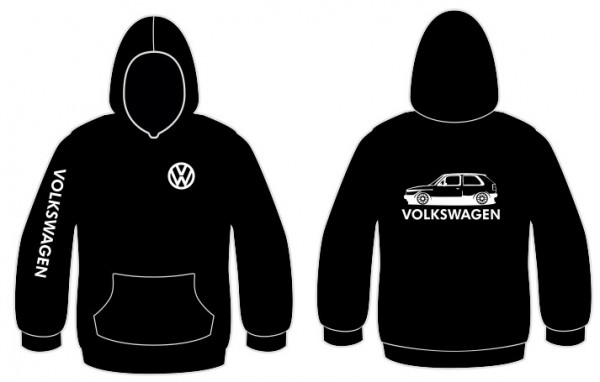 Sweatshirt com capuz para VW Golf Mk2