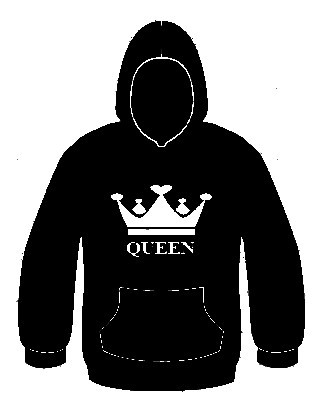 Sweatshirt com capuz - Queen