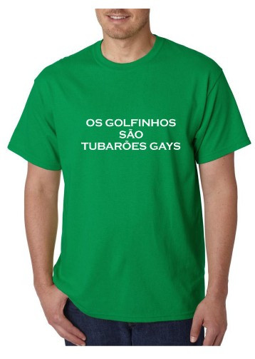 T-shirt -Os Golfinhos São Tuarões Gays