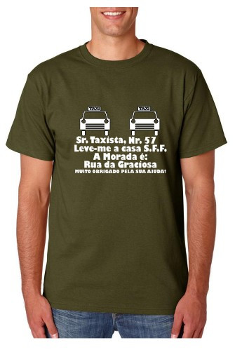 T-shirt  - Sr. Taxista Nr 57 Leve-me para Casa