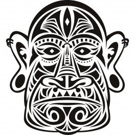 Autocolante - Cara Maori