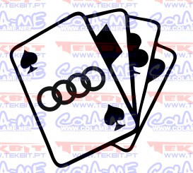Autocolante- Cartas Audi