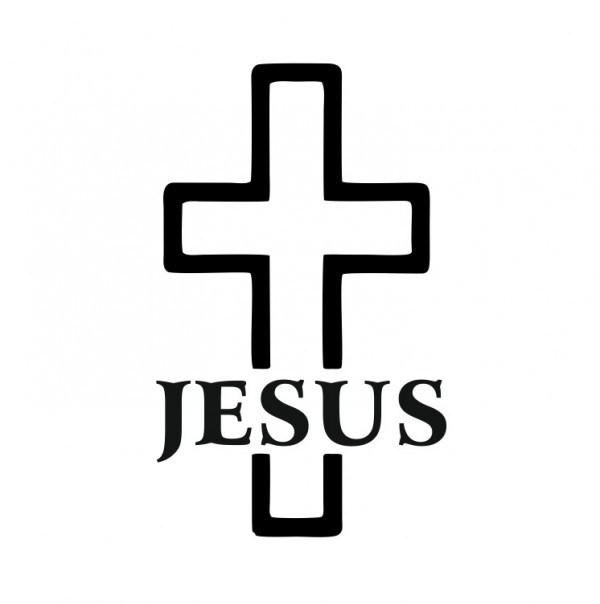 Autocolante com Jesus Cruz