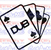 Autocolante - Dub cartas