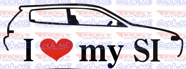 Autocolante - I love my SI