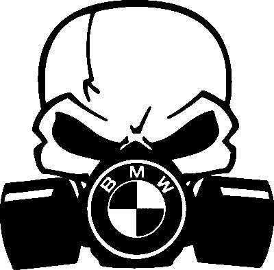 Autocolante - Máscara  de Gás BMW
