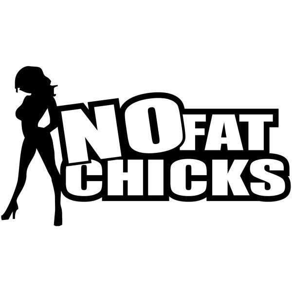 Autocolante - No Fat Chicks
