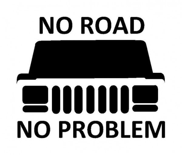 Autocolante - No road, no problem