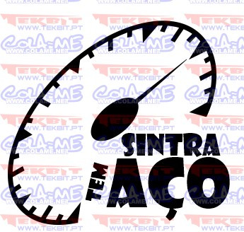 Autocolante - Sintra tem aço