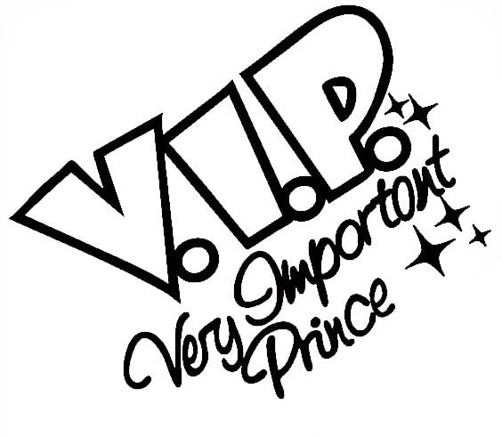 Autocolante - VIP - Very important prince
