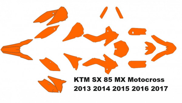 Honda CR 125 250 MX Motocross 2000 2001 Graphics Template