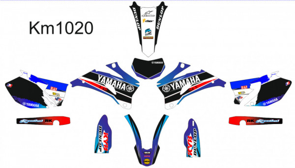 Kit Autocolantes Para Yamaha Wr 250 2007-2013