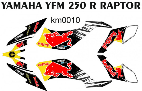 Kit Autocolantes Para Yamaha YFM 250 R Raptor
