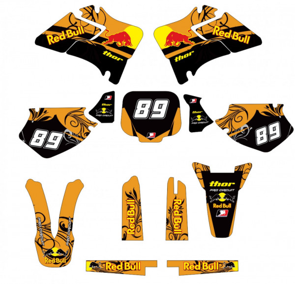 Kit Autocolantes Para Yamaha YZ / WR 125 / 250 - 96-01