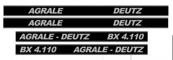 Kit de Autocolantes para Agrale Deutz BX 4.110