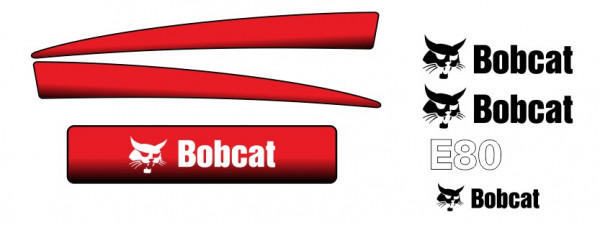 Kit de Autocolantes para BobCat E80
