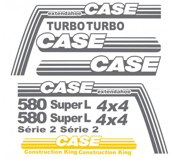 Kit de Autocolantes para CASE 580 Super L