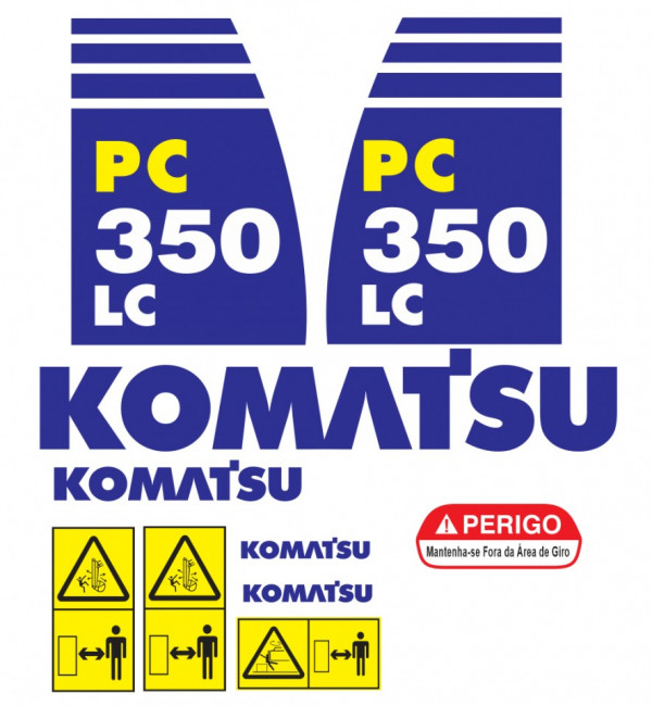 Kit de Autocolantes para KOMATSU PC350 LC