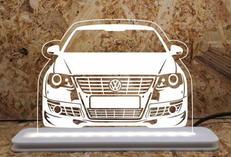 Moldura / Candeeiro com luz de presença - Volkswagen Passat 3C