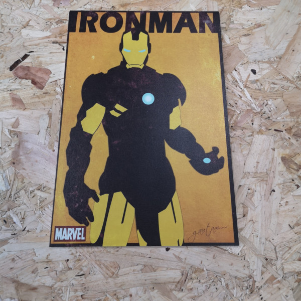 Placa Decorativa em PVC - Ironman