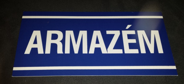 Placa PVC - Armazém