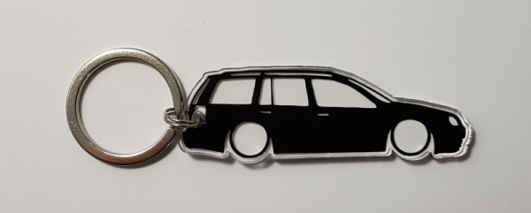 Porta Chaves de Acrílico com silhueta de VW Golf IV Variant