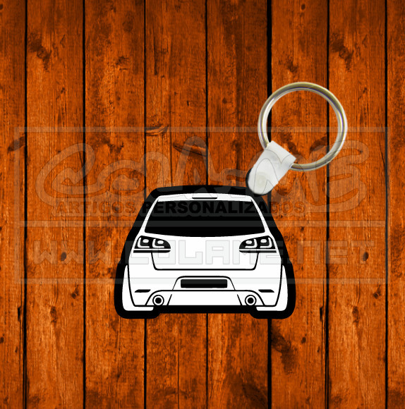 Porta chaves em acrílico preto - VW Golf Mk6