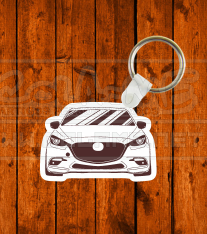 Porta chaves em MDF- Mazda 3 2017