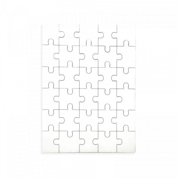 Puzzle A4 em Madeira - Sublimação