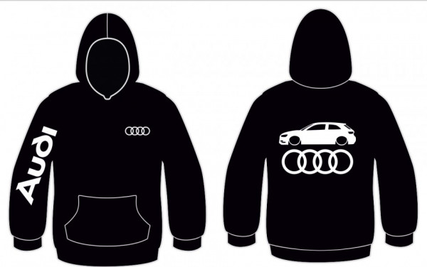 Sweatshirt com capuz para Audi A3 v8