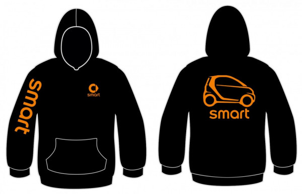 Sweatshirt com capuz para Smart fortwo