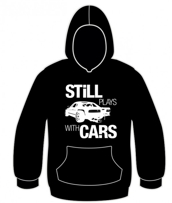 Sweatshirt para still plays with cars