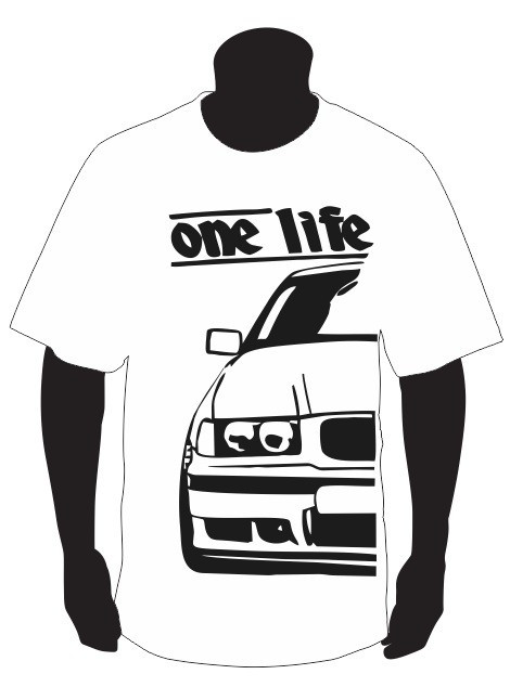 T-shirt para BMW E36 One Life