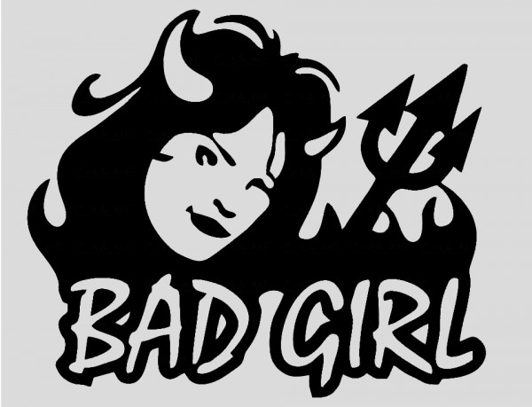 Autocolante - Bad Girl