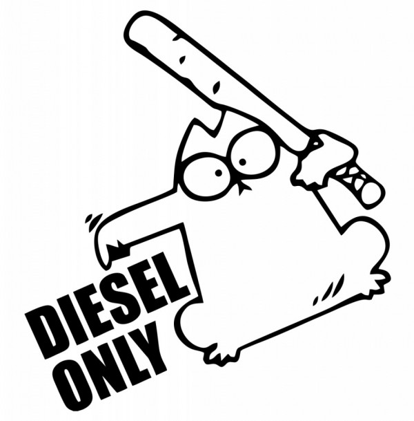 Autocolante com Diesel Only